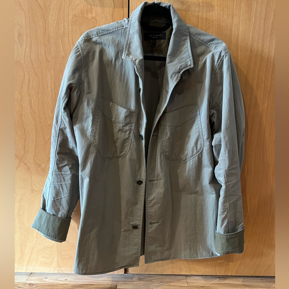 Rag & Bone - olive over-shirt (large)